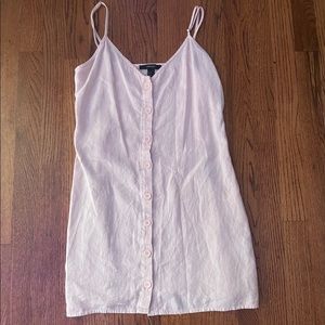 light pink button up dress